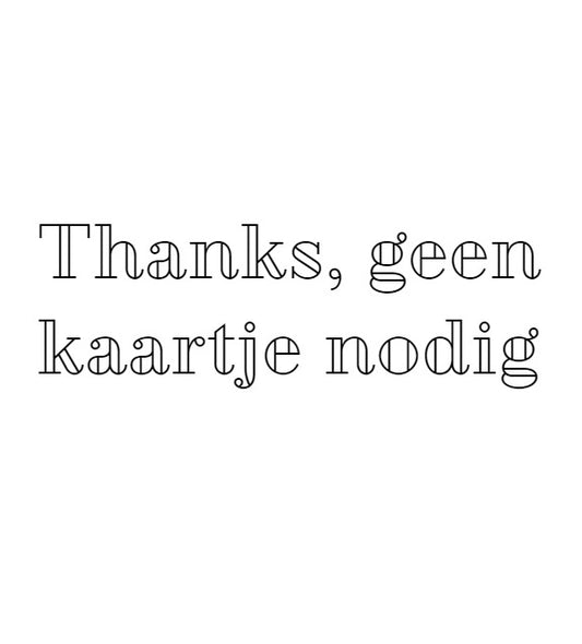 Geen kaartje (0,00)