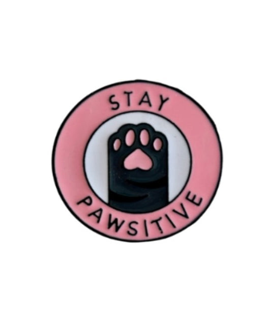 Pin - Stay Pawsitive (1,95)